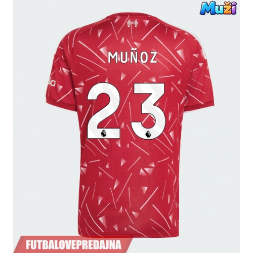 Lacne Muži Futbalové dres Liverpool Victor Munoz #23 2026-27 Krátky Rukáv - Domáci